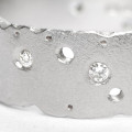 Close-up detail of diamond ring