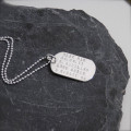 Personalised Silver Identity Dog Tag Personalised silver identity dog tag jewellery image