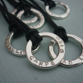 Unisex Silver Halo Necklace Unisex silver halo necklace