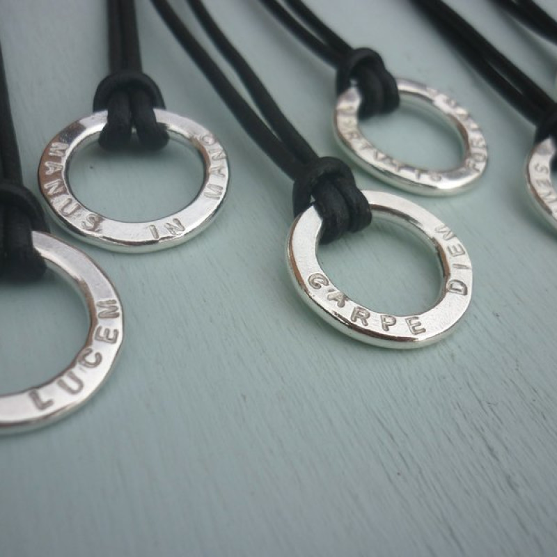 Unisex Silver Halo Necklace Unisex Silver Halo Necklace collection image