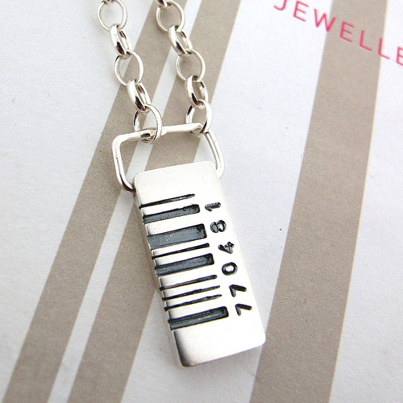 Barcode Tag Pendant Barcode Tag Pendant