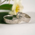 Bark Effect Rings Bark effect rings in two widths