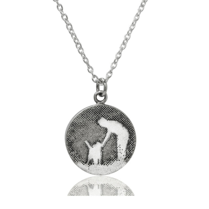 Personalised Walk With Me Dog Necklace Personalised Walk With Me Dog Necklace