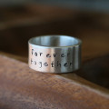 Personalised Between Us men's ring