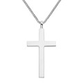 Big solid silver cross pendant gallery view