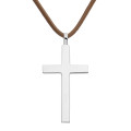 Big solid silver cross pendant gallery view