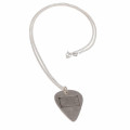 British Flag Stamp Silver Plectrum Necklace British flag stamp plectrum necklace