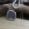 Celtic Rose Seal Detail Celtic Rose seal jewellery detail view