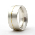 Chunky Ring with 18ct Gold Detail Chunky ring with 18ct gold detail