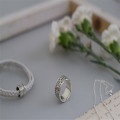 Personalised sterling silver message ring product view