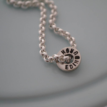 Chunky Silver Washer Necklace Chunky Silver Washer Necklace