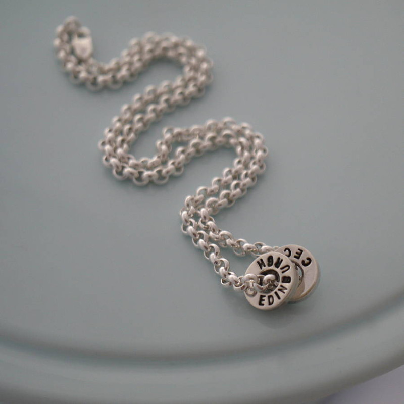 Chunky Washer Necklace Chunky washer necklace product view