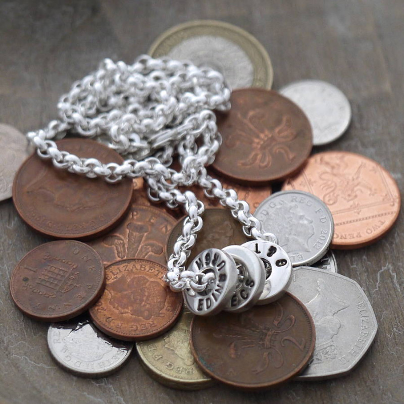Chunky Washer Necklace Chunky washer necklace product view