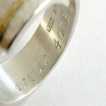 Chunky Sterling Silver Rounded Hammered Ring Chunky Sterling Silver Rounded Hammered Ring