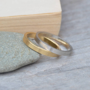 2mm Flat Wedding Band Wedding Ring Stackable 2mm Flat Wedding Band Wedding Ring Stackable