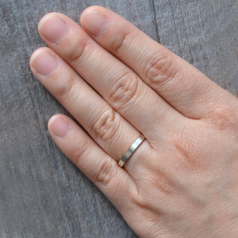2 mm Flat Stackable Wedding Band 2 mm flat wedding band product image