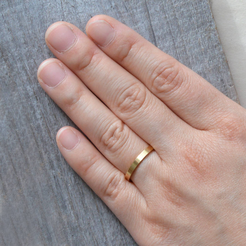 2 mm Flat Stackable Wedding Band 2 mm flat wedding band product image