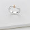 Cognac Diamond Linear Ring
