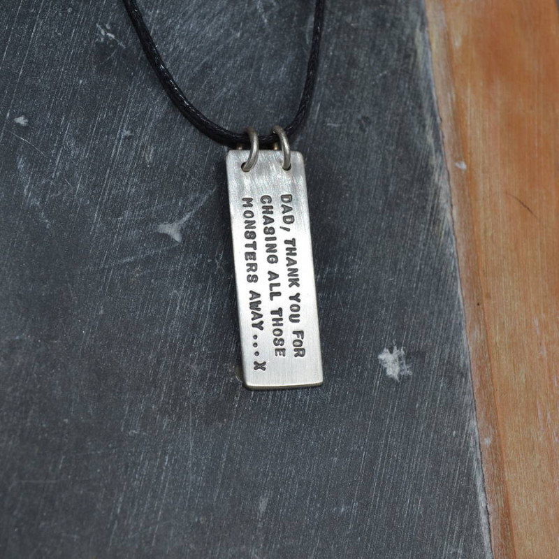 Dad's Hidden Message Necklace Dad's Hidden Message Necklace product image