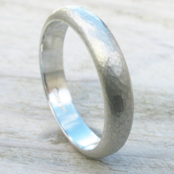 Handmade Sterling Silver Hammered Ring Handmade Sterling Silver Hammered Ring