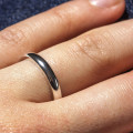 D-shape wedding band product image