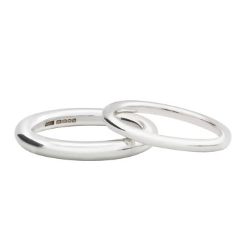 Sterling Silver Halo Wedding Band