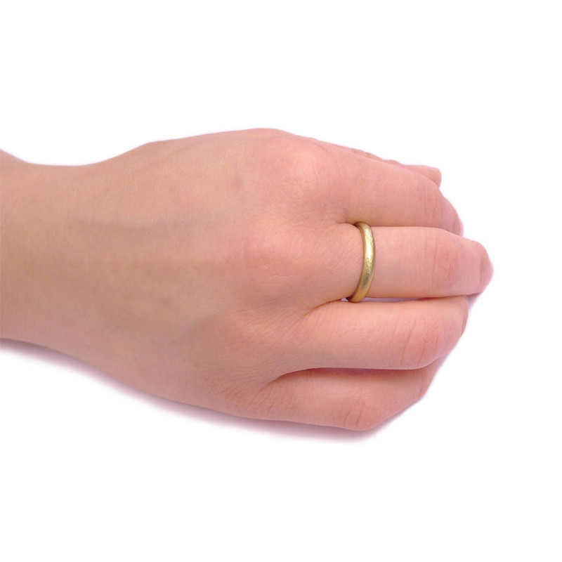 Hammered wedding ring gallery image