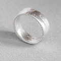 Flat Sand Cast Wedding Ring Flat sand cast wedding ring