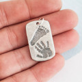 Personalised dog tag necklace pendant view
