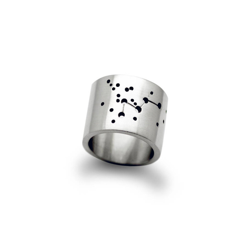 Personalised Wide Constellation Ring Personalised wide constellation ring