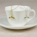 Whale tail pendant necklace