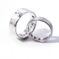 Hammered Personalised Silver Ring Hammered Personalised Silver Ring product image