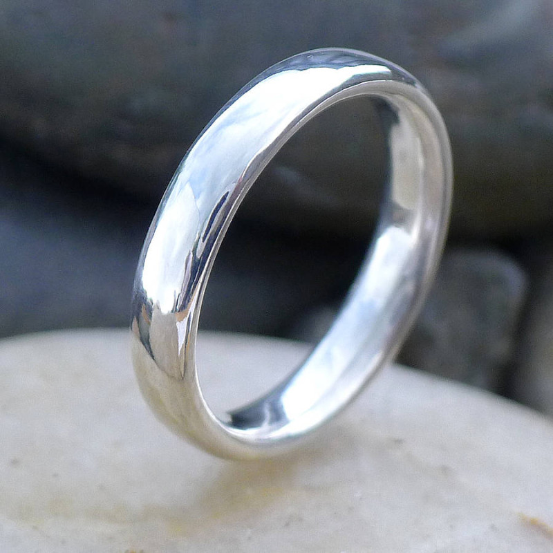 Handmade Comfort Fit Ring Handmade comfort fit ring with a 4 mm wide band