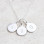Hand Stamped Silver Personalised Charm Necklace