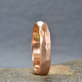 Handmade hammered wedding ring product image