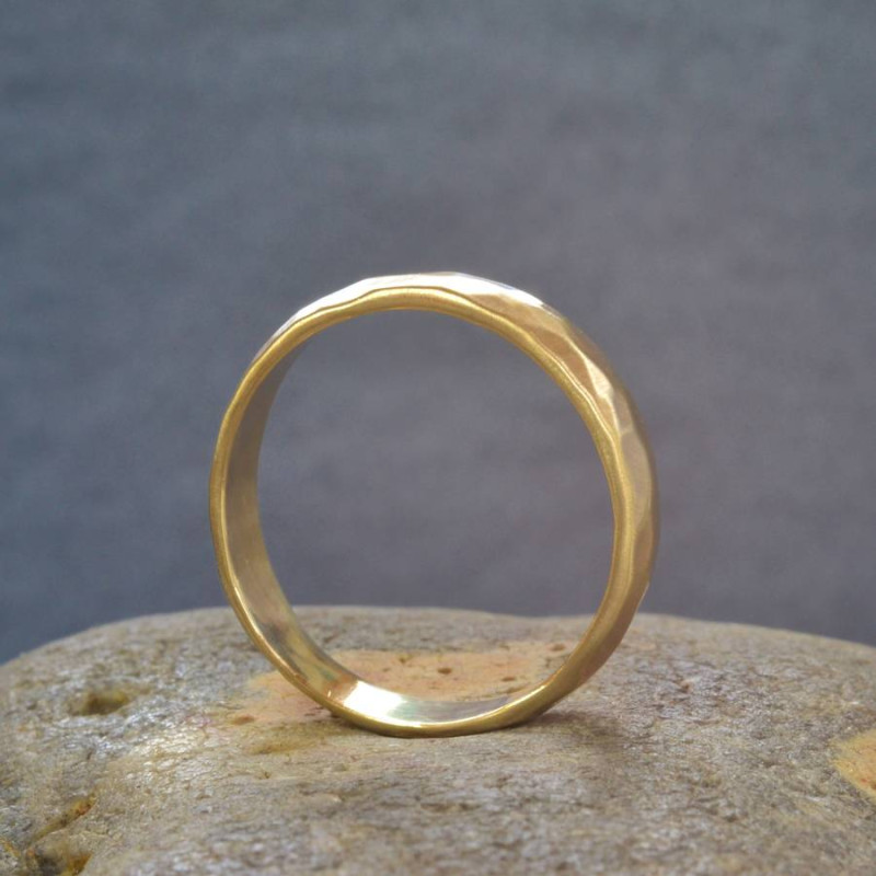 Handmade Hammered Wedding Ring Handmade hammered wedding ring product image