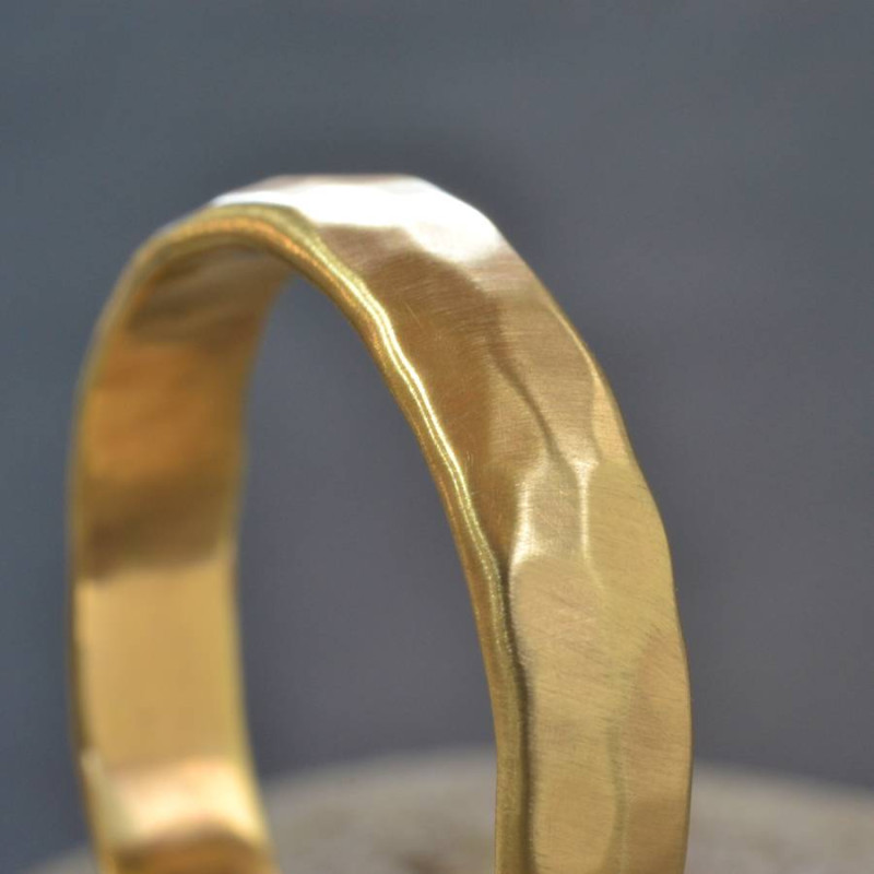 Handmade Hammered Wedding Ring Handmade hammered wedding ring product image