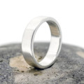 Handmade satin rectangular wedding ring