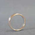 Handmade satin rectangular wedding ring