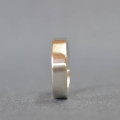 Handmade satin rectangular wedding ring