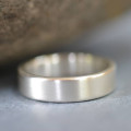 Handmade satin rectangular wedding ring