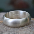 Handmade Silver Satin Finish Wedding Ring Handmade silver satin finish wedding ring