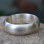 Handmade Silver Satin Finish Wedding Ring