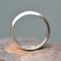 Handmade Silver Satin Finish Wedding Ring Handmade silver satin finish wedding ring product view