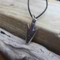 Hunters Moon chunky silver arrowhead necklace
