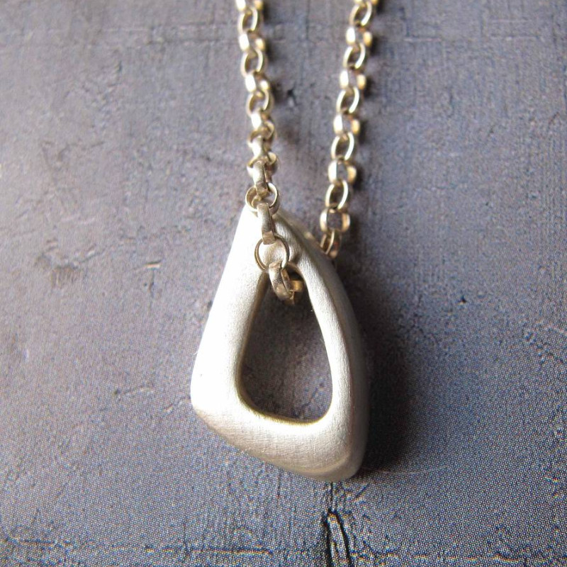 Infinity Triangle Necklace Infinity Triangle Necklace with triangular charm
