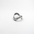 Infinity wedding ring in sterling silver