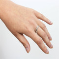Sterling silver infinity wedding ring