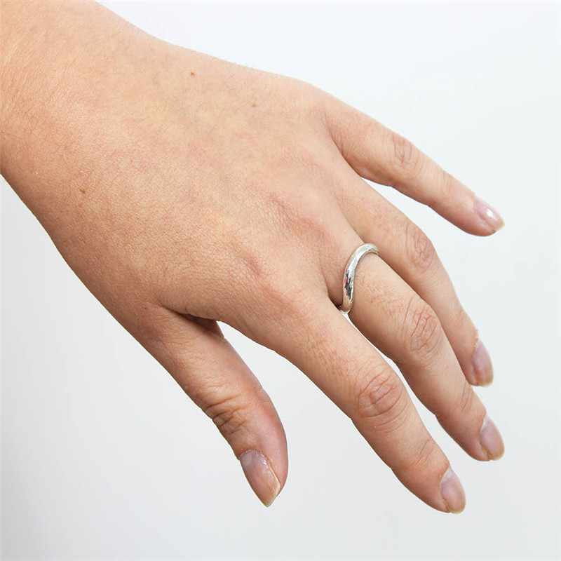 Sterling silver infinity wedding ring