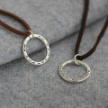 Personalised Circle on Suede jewellery